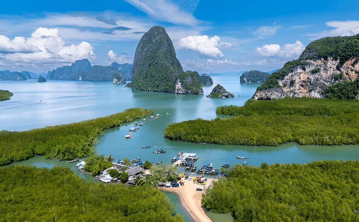 Phang Nga & Krabi is a full-day Luxury Catamaran Private Tour (Pornpinyo Marine)